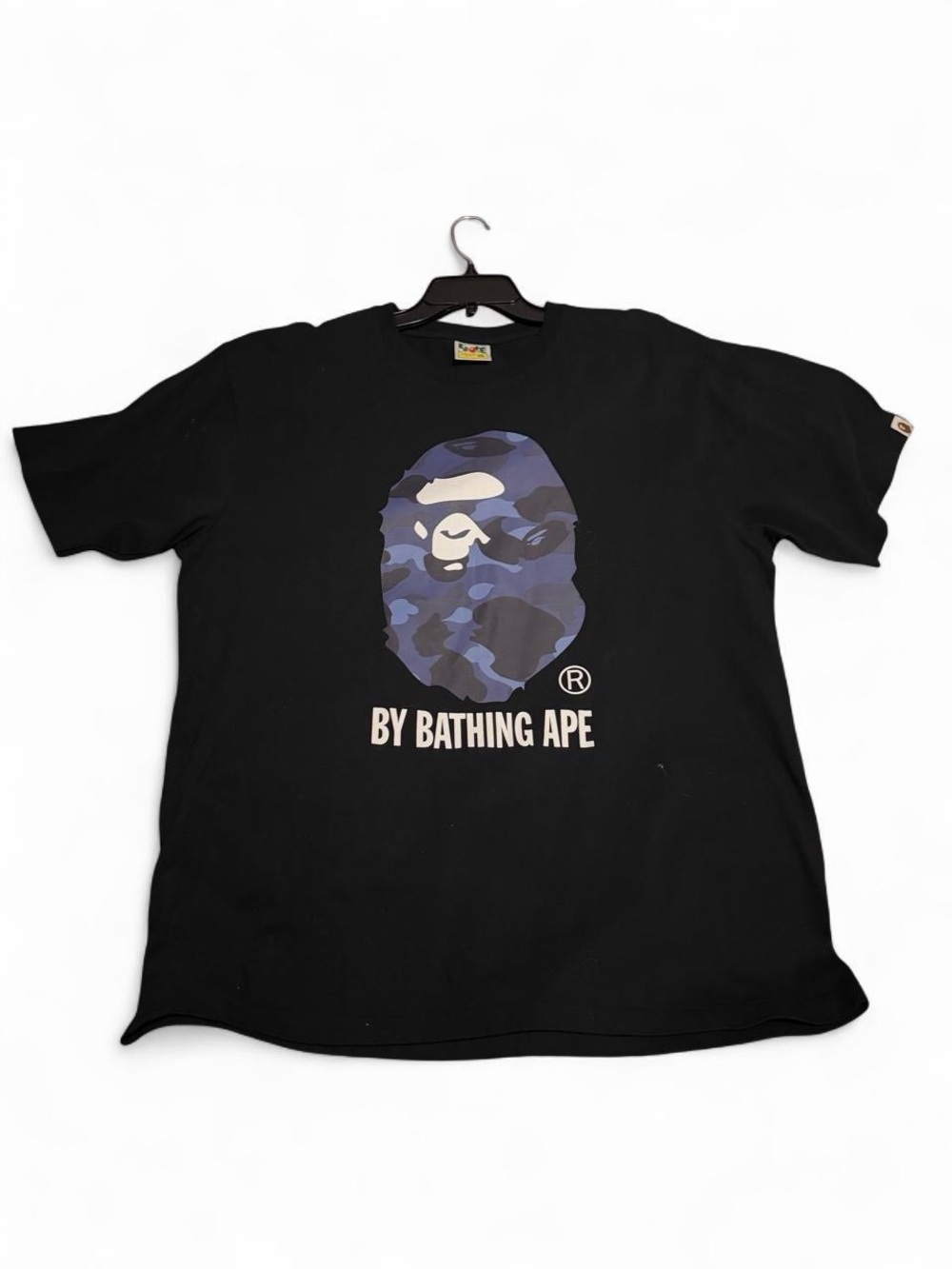 A bathing ape blue camo shirt men’s size xxl